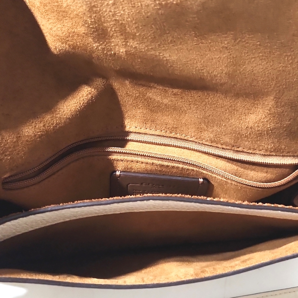 Coach Georgie Signature Leather Shoulder Hand Bag C4067 Chalk - Picture 11 of 15